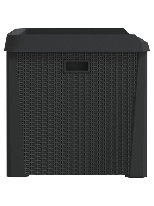Dārza uzglabāšanas kaste, antracītpelēka, 125 l, pp