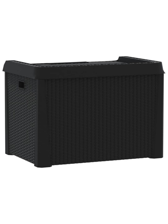 Dārza uzglabāšanas kaste, antracītpelēka, 125 l, pp