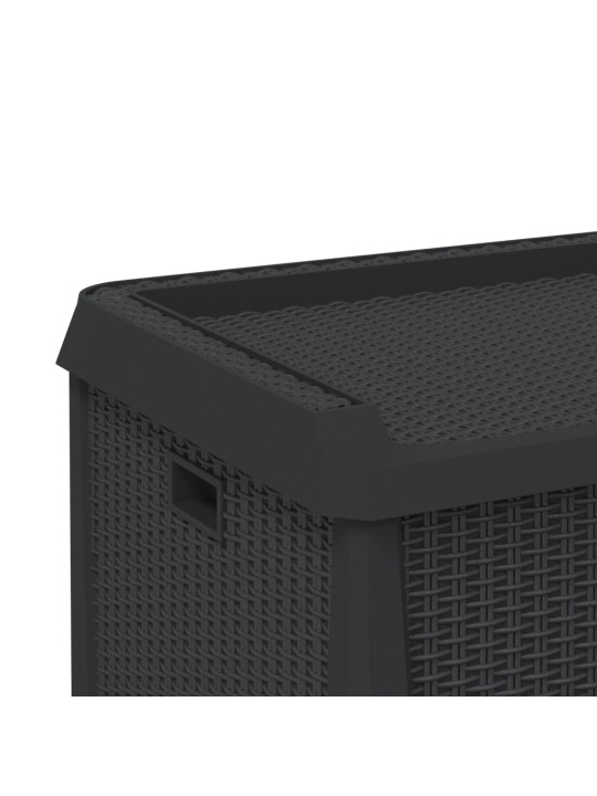 Dārza uzglabāšanas kaste, antracītpelēka, 125 l, pp