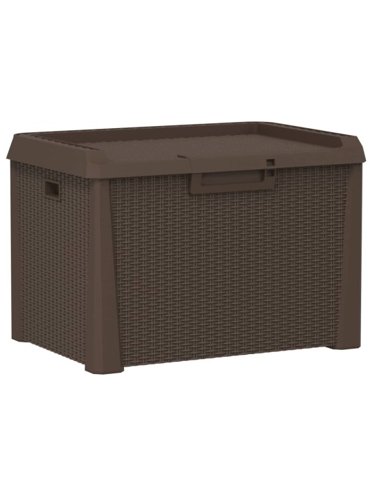Dārza uzglabāšanas kaste, brūna, 125 l, pp