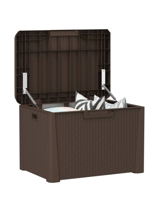 Dārza uzglabāšanas kaste, brūna, 125 l, pp
