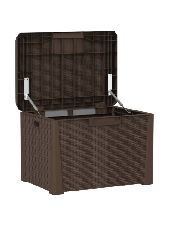 Dārza uzglabāšanas kaste, brūna, 125 l, pp