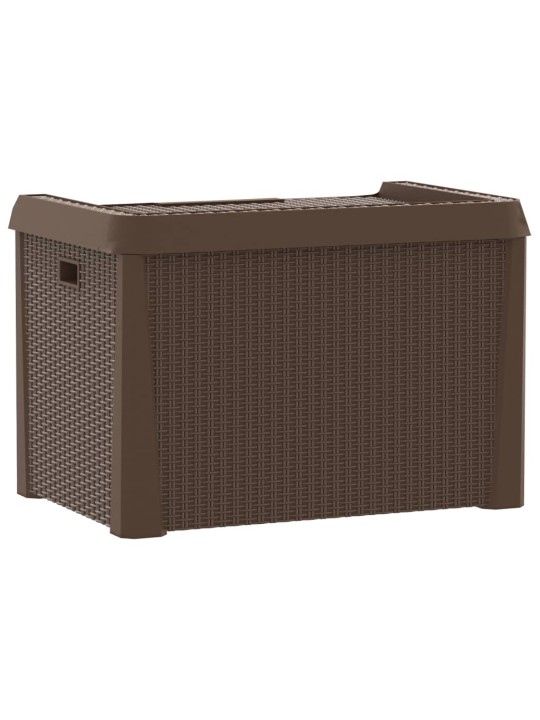 Dārza uzglabāšanas kaste, brūna, 125 l, pp