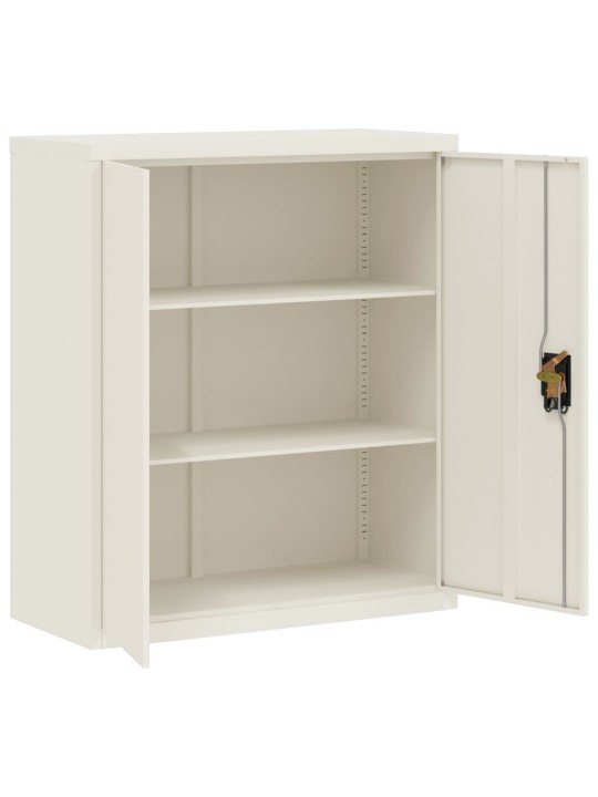 Biroja skapis, 90x40x105 cm, balts, tērauds