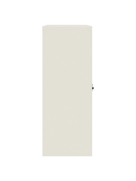Biroja skapis, 90x40x105 cm, balts, tērauds