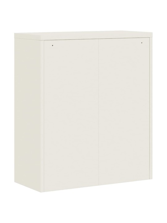 Biroja skapis, 90x40x105 cm, balts, tērauds