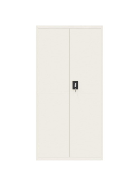 Dokumentu skapis, balts, 90x40x180 cm, tērauds