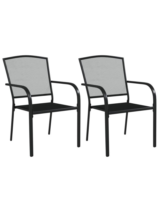 3-daļīgs dārza mēbeļu komplekts, antracītpelēks, tērauds