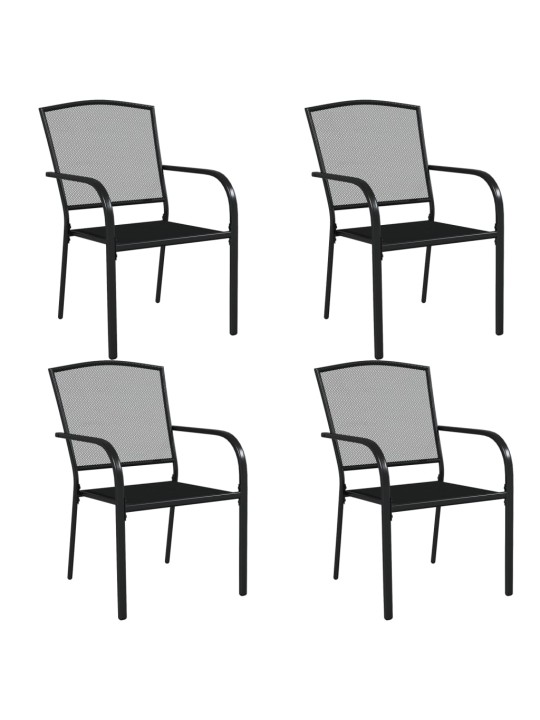 5-daļīgs dārza mēbeļu komplekts, antracītpelēks tērauds