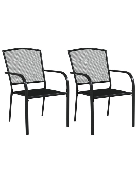 3-daļīgs dārza mēbeļu komplekts, antracītpelēks, tērauds