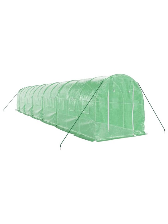 Siltumnīca ar tērauda rāmi, zaļa, 24 m², 12x2x2 m