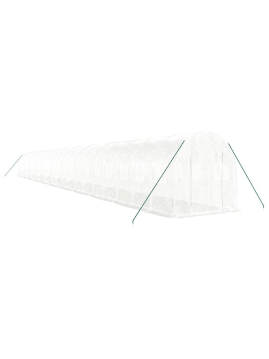 Siltumnīca ar tērauda rāmi, balta, 44 m², 22x2x2 m