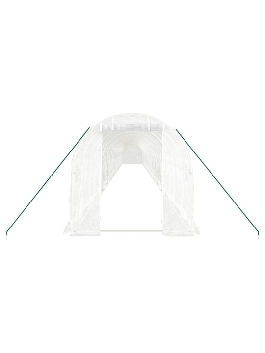 Siltumnīca ar tērauda rāmi, balta, 48 m², 24x2x2 m