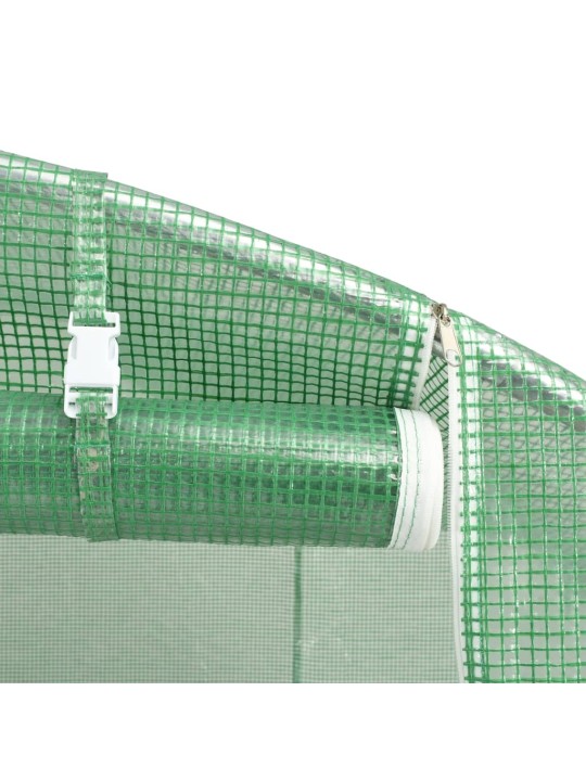Siltumnīca ar tērauda rāmi, zaļa, 30 m², 10x3x2 m