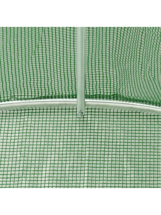 Siltumnīca ar tērauda rāmi, zaļa, 30 m², 10x3x2 m