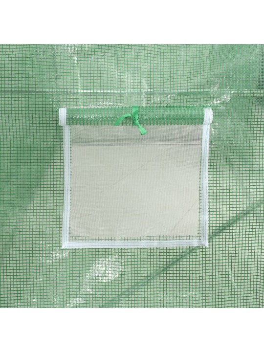 Siltumnīca ar tērauda rāmi, zaļa, 30 m², 10x3x2 m