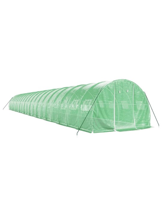Siltumnīca ar tērauda rāmi, zaļa, 60 m², 20x3x2 m