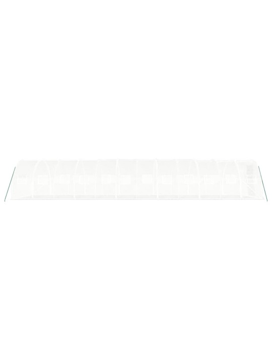 Siltumnīca ar tērauda rāmi, balta, 36 m², 12x3x2 m