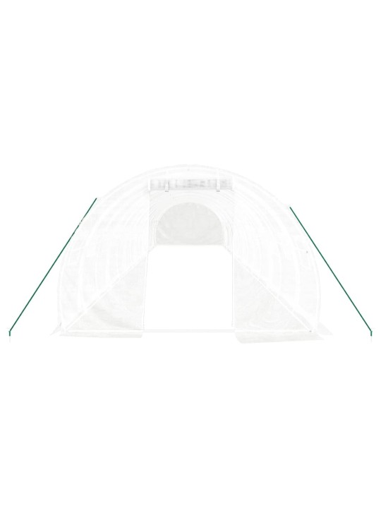 Siltumnīca ar tērauda rāmi, balta, 42 m², 14x3x2 m
