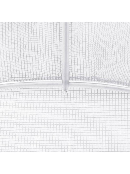 Siltumnīca ar tērauda rāmi, balta, 42 m², 14x3x2 m