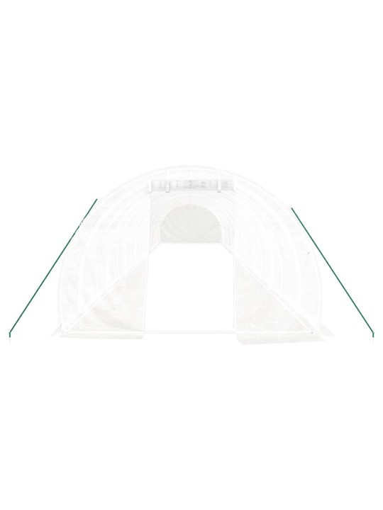 Siltumnīca ar tērauda rāmi, balta, 48 m², 16x3x2 m