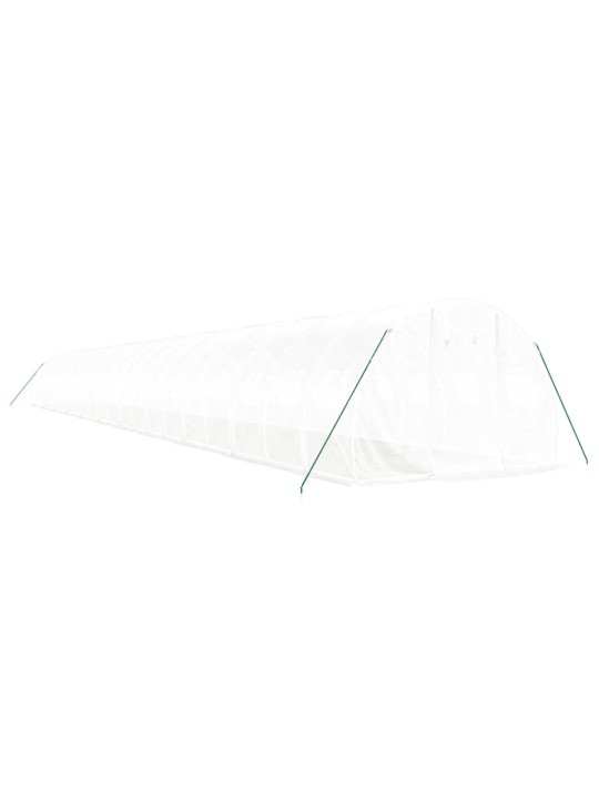Siltumnīca ar tērauda rāmi, balta, 66 m², 22x3x2 m