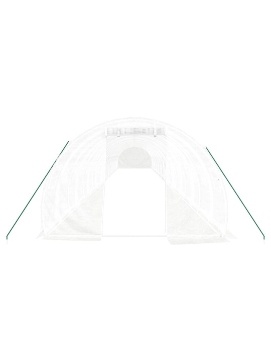 Siltumnīca ar tērauda rāmi, balta, 66 m², 22x3x2 m