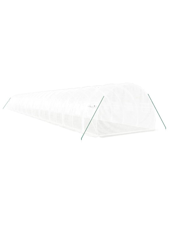 Siltumnīca ar tērauda rāmi, balta, 66 m², 22x3x2 m