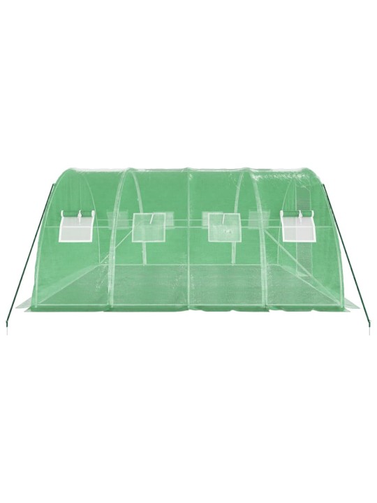 Siltumnīca ar tērauda rāmi, zaļa, 16 m², 4x4x2 m