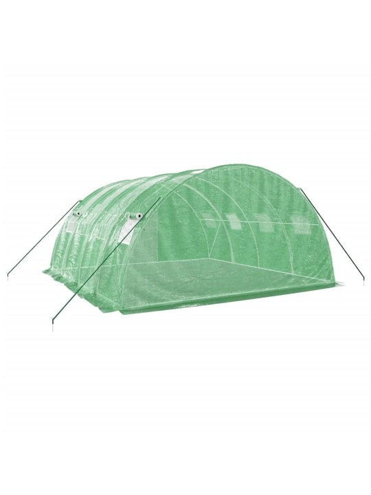 Siltumnīca ar tērauda rāmi, zaļa, 16 m², 4x4x2 m