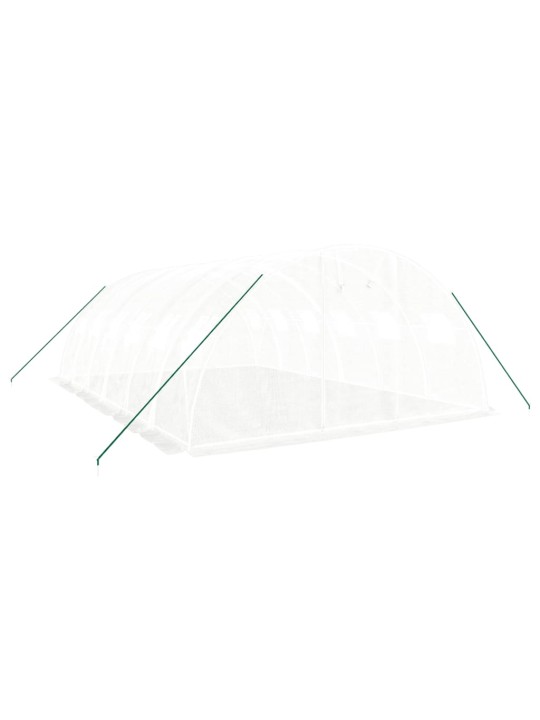 Siltumnīca ar tērauda rāmi, balta, 24 m², 6x4x2 m