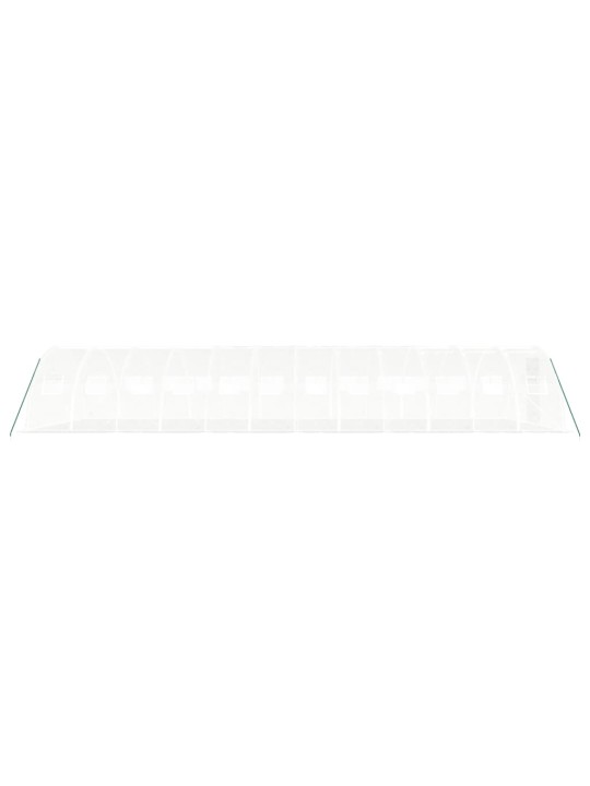 Siltumnīca ar tērauda rāmi, balta, 48 m², 12x4x2 m