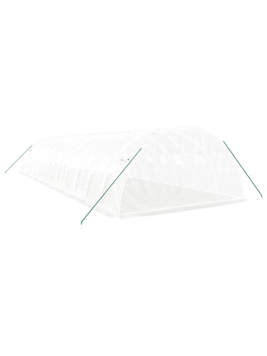 Siltumnīca ar tērauda rāmi, balta, 48 m², 12x4x2 m