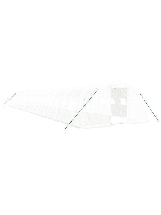 Siltumnīca ar tērauda rāmi, balta, 80 m², 20x4x2 m