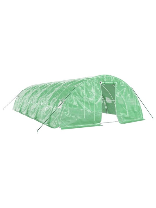 Siltumnīca ar tērauda rāmi, zaļa, 50 m², 10x5x2,3 m