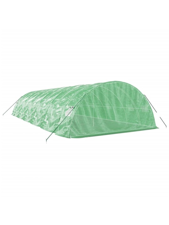 Siltumnīca ar tērauda rāmi, zaļa, 60 m², 12x5x2,3 m