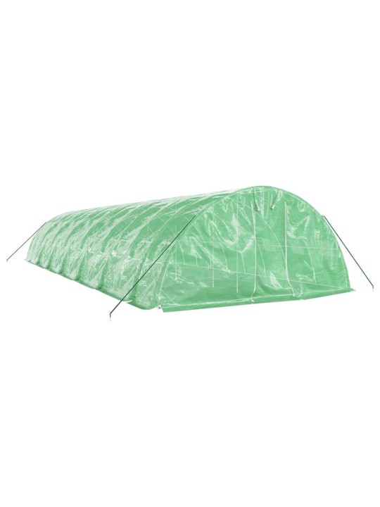 Siltumnīca ar tērauda rāmi, zaļa, 70 m², 14x5x2,3 m