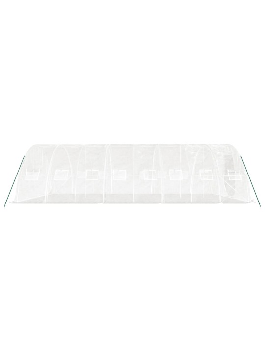 Siltumnīca ar tērauda rāmi, balta, 40 m², 8x5x2,3 m