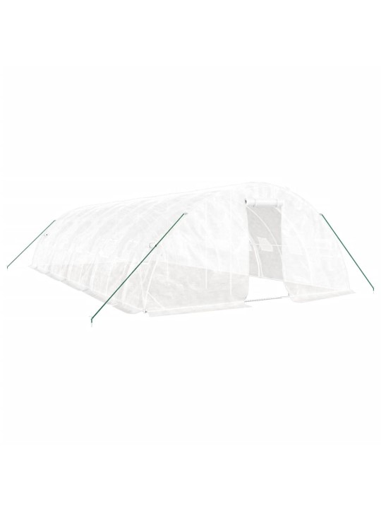 Siltumnīca ar tērauda rāmi, balta, 50 m², 10x5x2,3 m