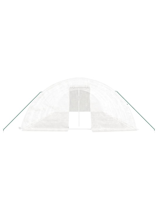Siltumnīca ar tērauda rāmi, balta, 50 m², 10x5x2,3 m