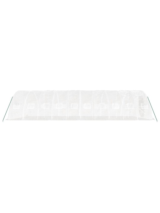 Siltumnīca ar tērauda rāmi, balta, 50 m², 10x5x2,3 m