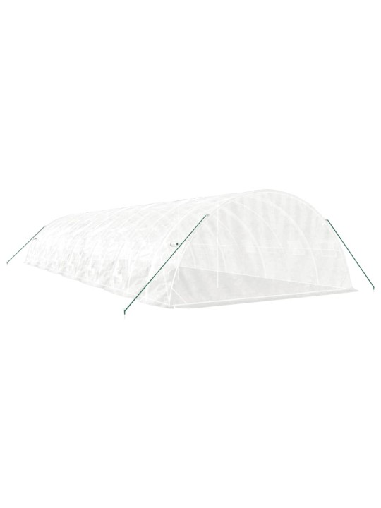 Siltumnīca ar tērauda rāmi, balta, 70 m², 14x5x2,3 m