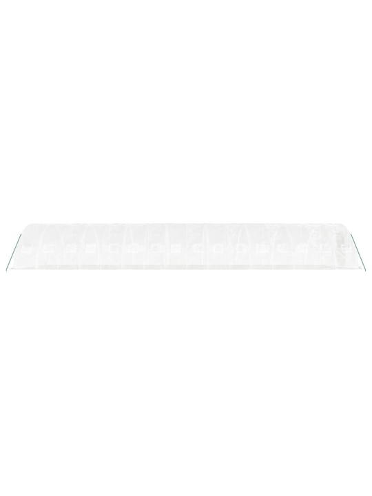 Siltumnīca ar tērauda rāmi, balta, 80 m², 16x5x2,3 m