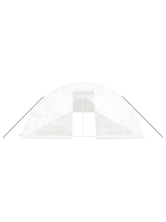 Siltumnīca ar tērauda rāmi, balta, 110 m², 22x5x2,3 m