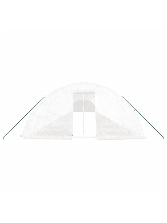Siltumnīca ar tērauda rāmi, balta, 120 m², 24x5x2,3 m