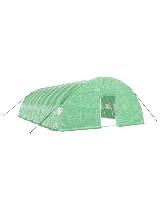 Siltumnīca ar tērauda rāmi, zaļa, 60 m², 10x6x2,85 m