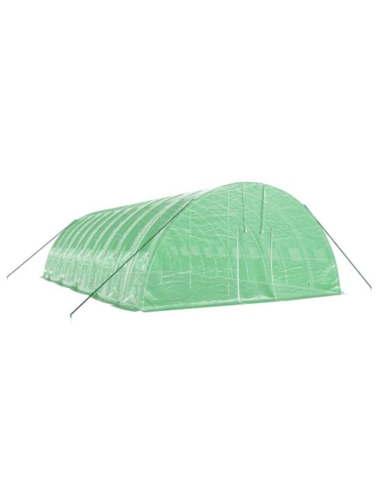Siltumnīca ar tērauda rāmi, zaļa, 60 m², 10x6x2,85 m