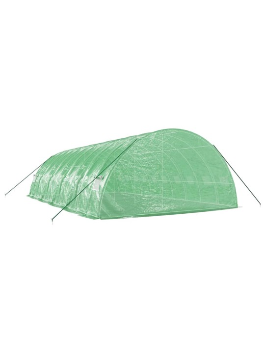 Siltumnīca ar tērauda rāmi, zaļa, 60 m², 10x6x2,85 m