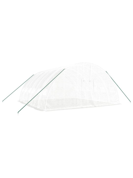 Siltumnīca ar tērauda rāmi, balta, 36 m², 6x6x2,85 m