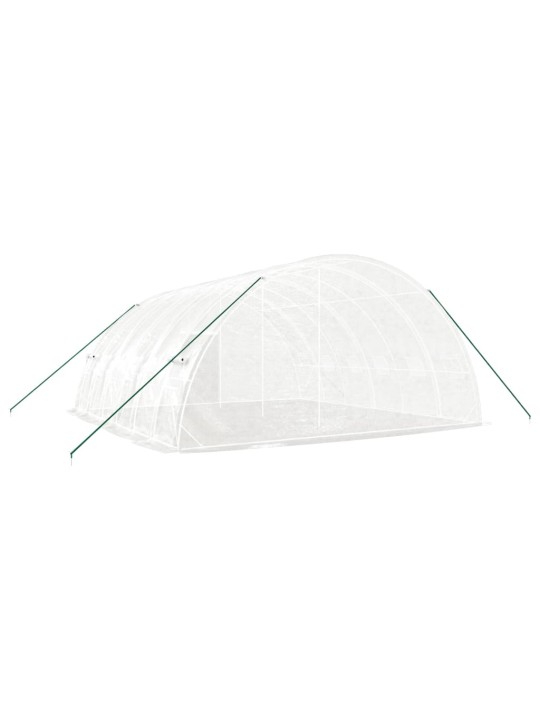 Siltumnīca ar tērauda rāmi, balta, 36 m², 6x6x2,85 m